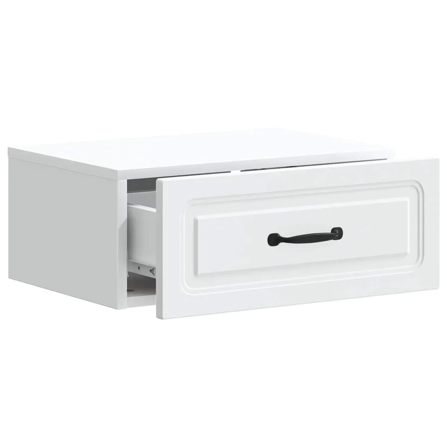 Cabinet de chevet mural 2 pcs Blanc 49 x 34,5 x 20 cm - 6
