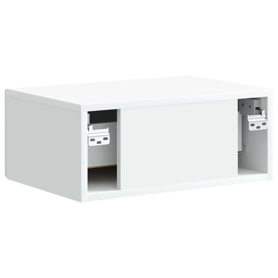 Cabinet de chevet mural 2 pcs Blanc 49 x 34,5 x 20 cm - 9