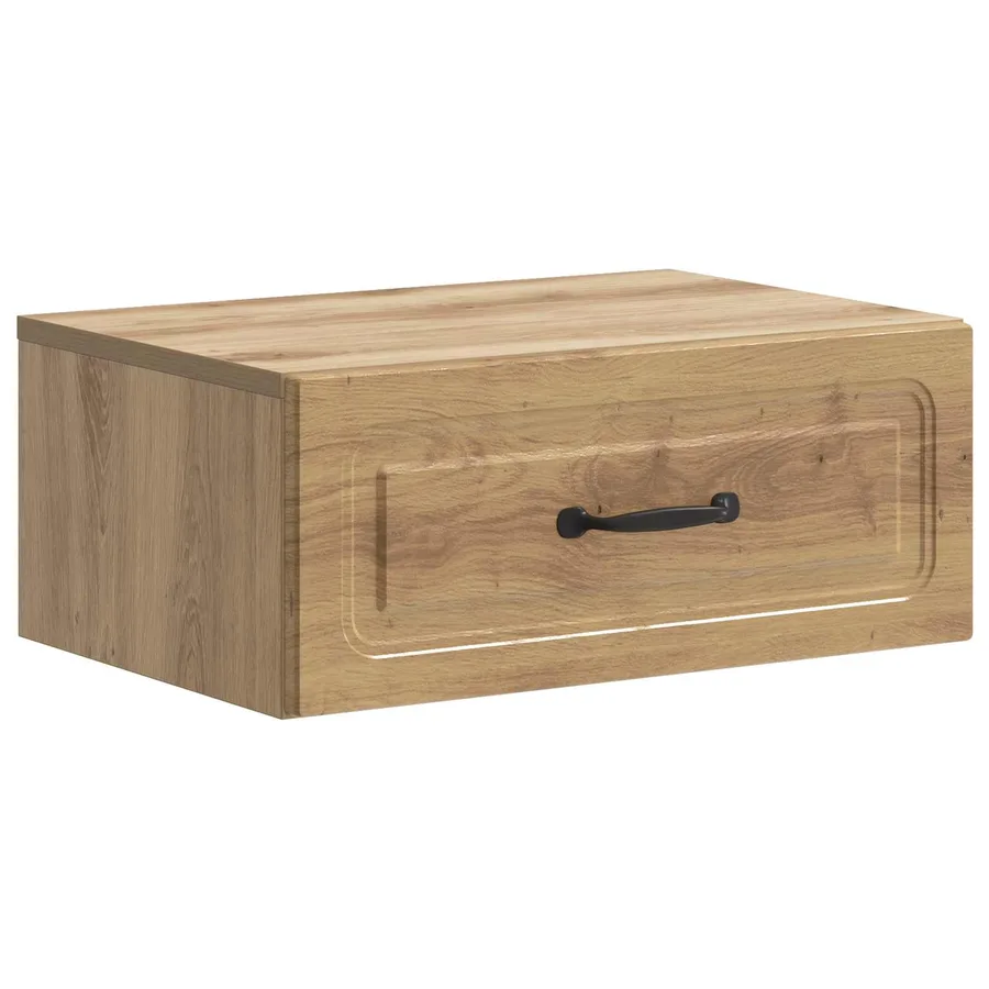 Cabinet de chevet mural Chêne artisanal 49 x 34,5 x 20 cm - 2