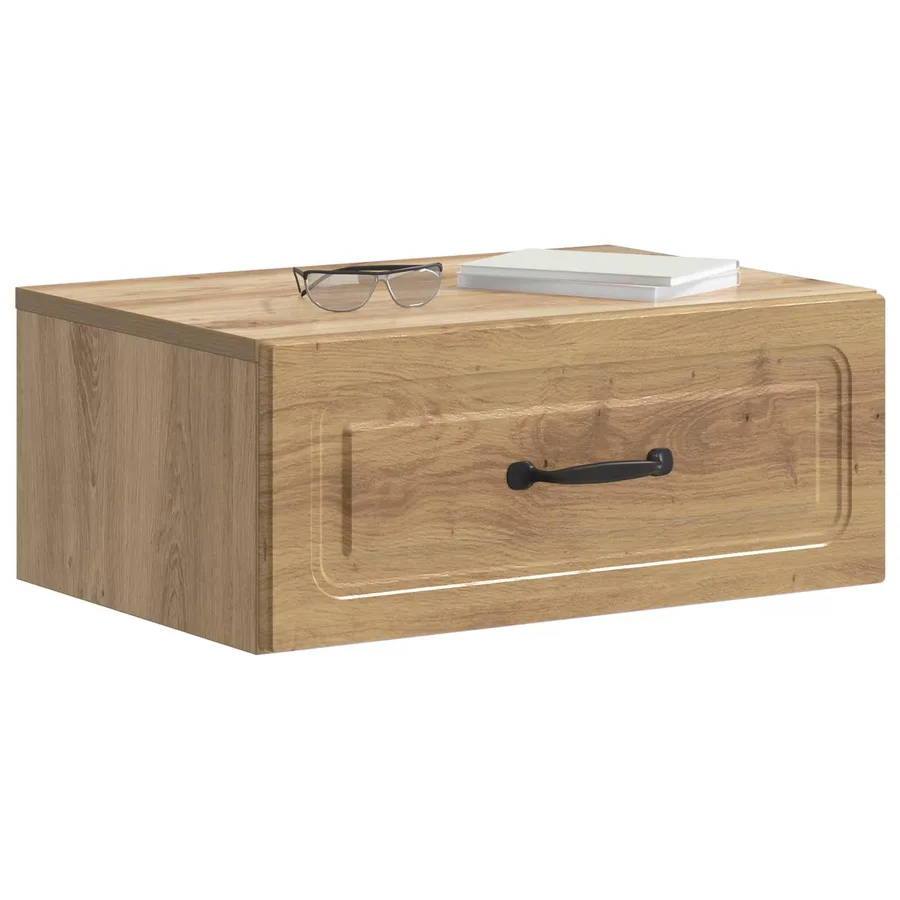 Cabinet de chevet mural Chêne artisanal 49 x 34,5 x 20 cm - 3