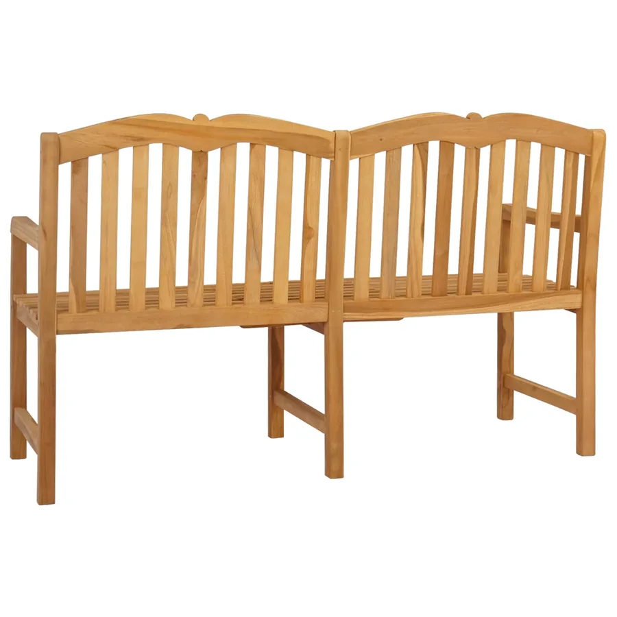 Banc en Bois Sculpté en Rose 150,5 x 60 x 95 cm Naturel - 6