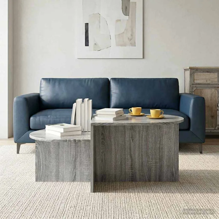 Table basse Sonoma gris 100 x 50 x 40 cm Bois d'ingénierie