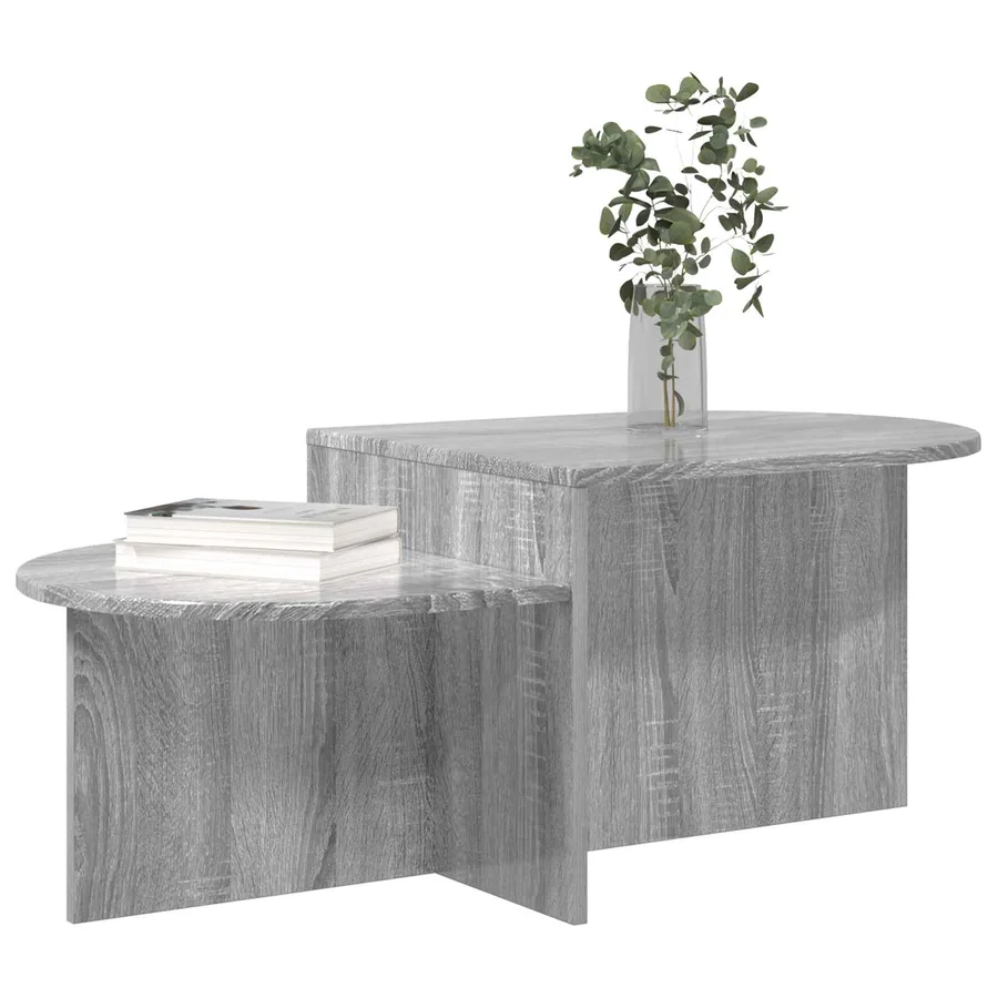 Table basse Sonoma gris 100 x 50 x 40 cm Bois d'ingénierie - 3