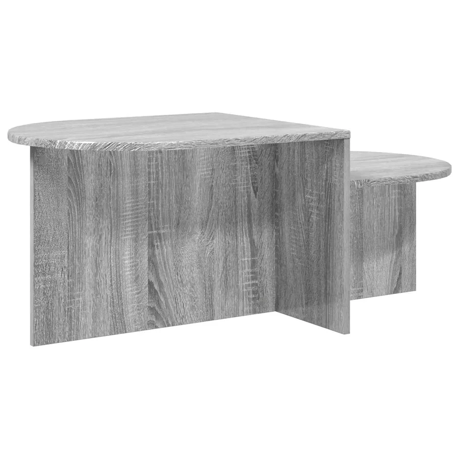 Table basse Sonoma gris 100 x 50 x 40 cm Bois d'ingénierie - 7