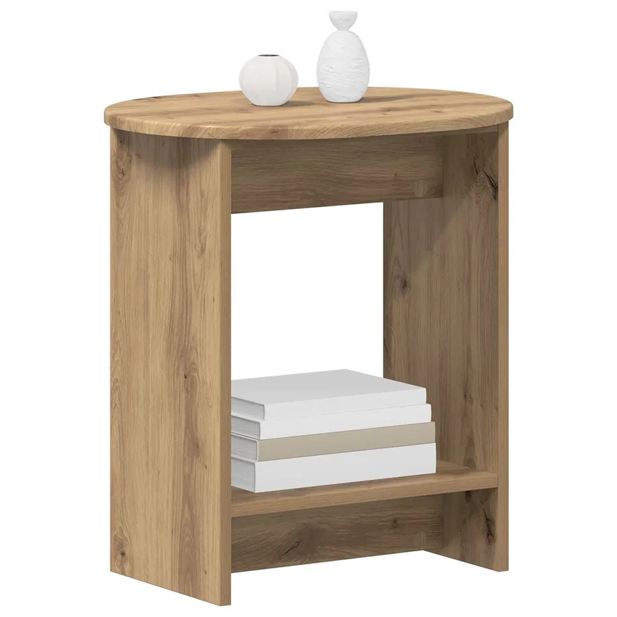 Table d'appoint Chêne artisanal 50 x 39,5 x 55 cm - 3