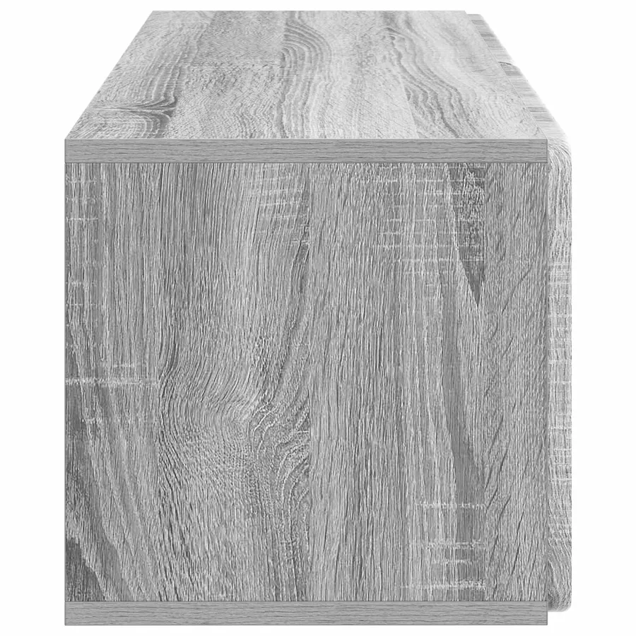Meuble TV mural 78,5 x 31 x 30 cm Sonoma gris Bois d'ingénierie - 7