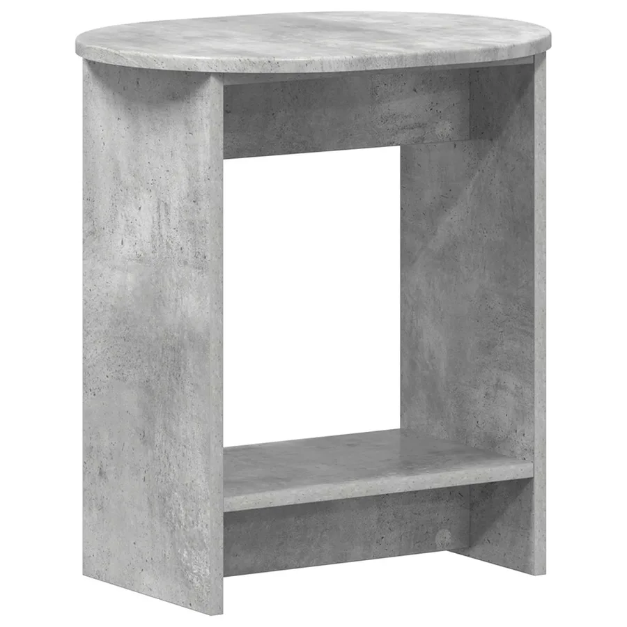 Table d'appoint Gris béton 50 x 39,5 x 55 cm Bois d'ingénierie - 2