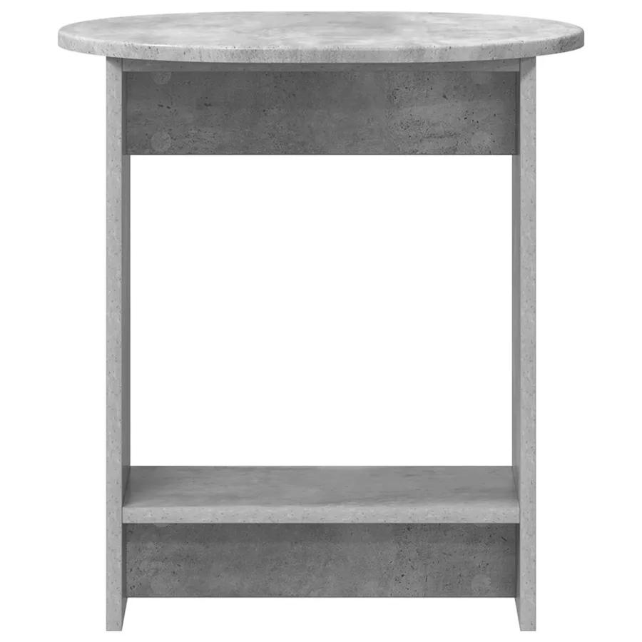 Table d'appoint Gris béton 50 x 39,5 x 55 cm Bois d'ingénierie - 4
