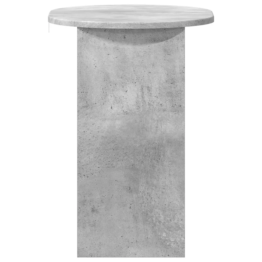 Table d'appoint Gris béton 50 x 39,5 x 55 cm Bois d'ingénierie - 5