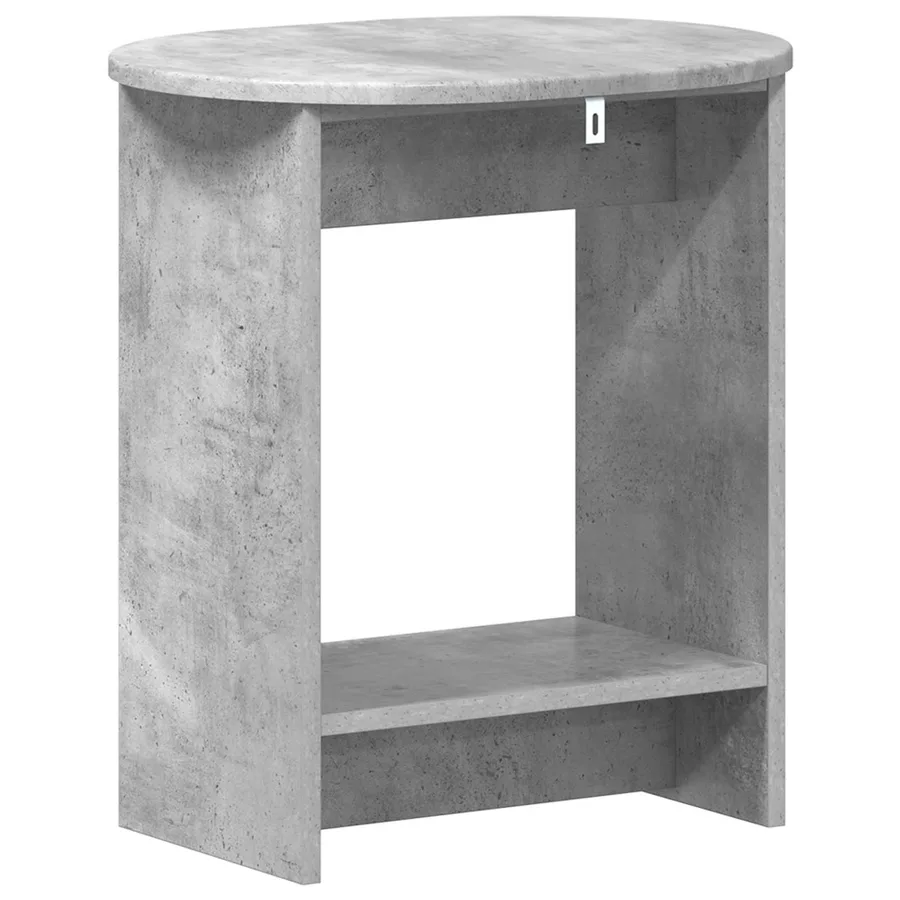 Table d'appoint Gris béton 50 x 39,5 x 55 cm Bois d'ingénierie - 6