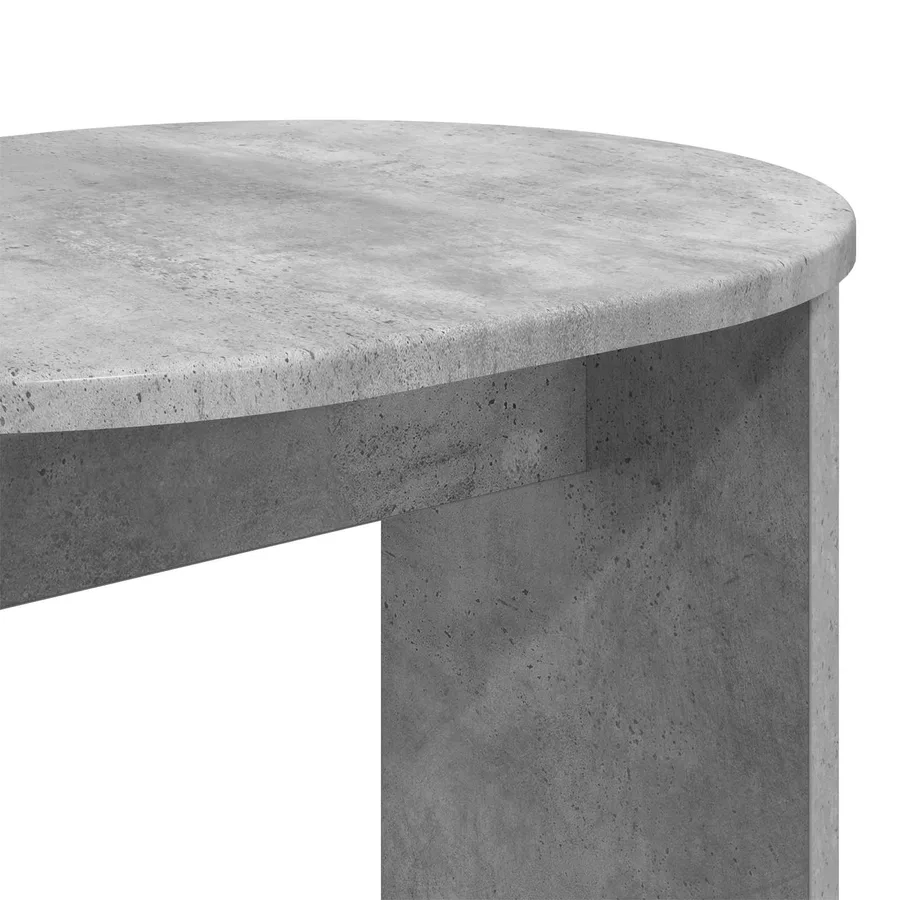 Table d'appoint Gris béton 50 x 39,5 x 55 cm Bois d'ingénierie - 8