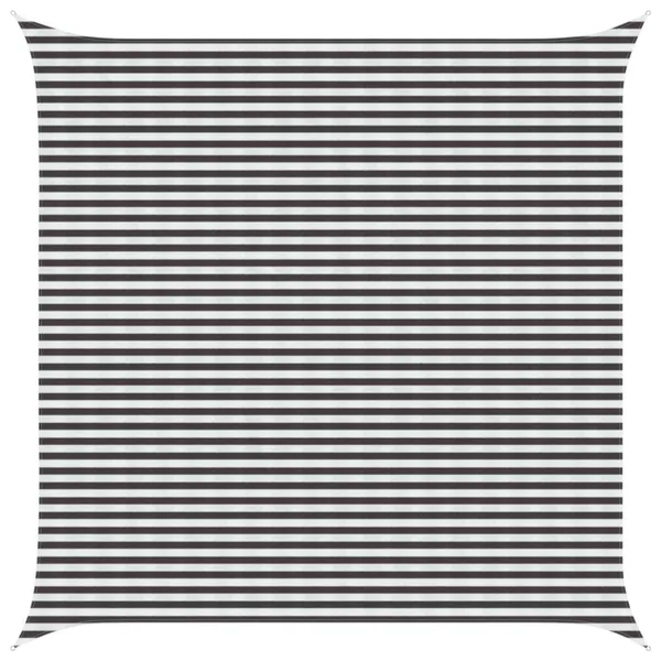 Voile d'ombre Anthracite et blanc 5 x 5 m HDPE