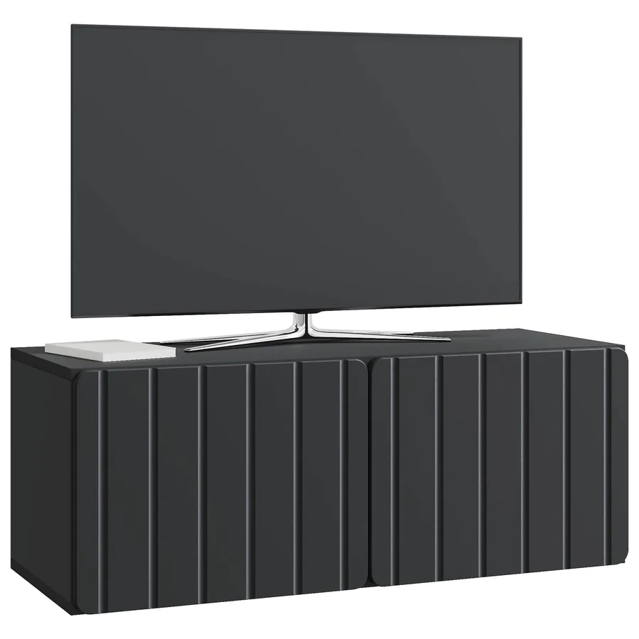 Meuble TV mural 78,5 x 31 x 30 cm Noir Bois d'ingénierie - 3