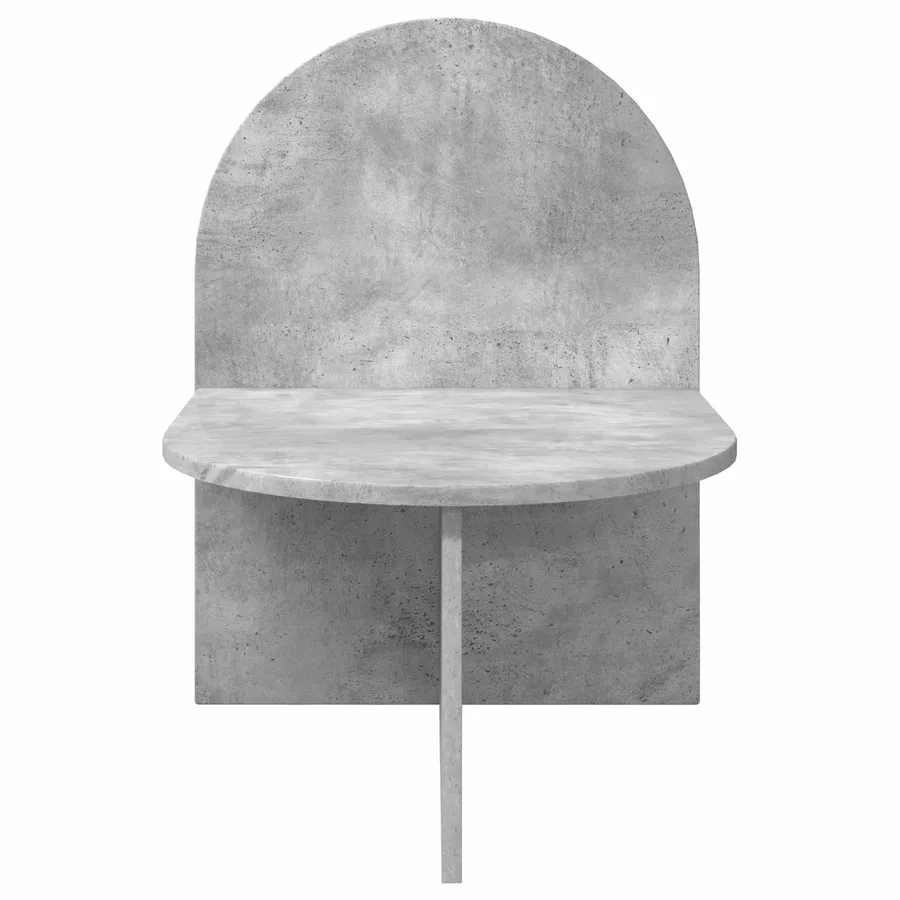 Table de chevet 2 pcs Gris béton 48 x 49 x 65 cm - 6