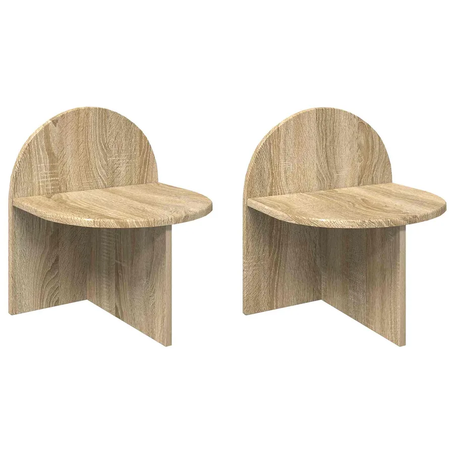 Table de chevet 2 pcs Chêne Sonoma 40 x 35,5 x 45,5 cm - 2