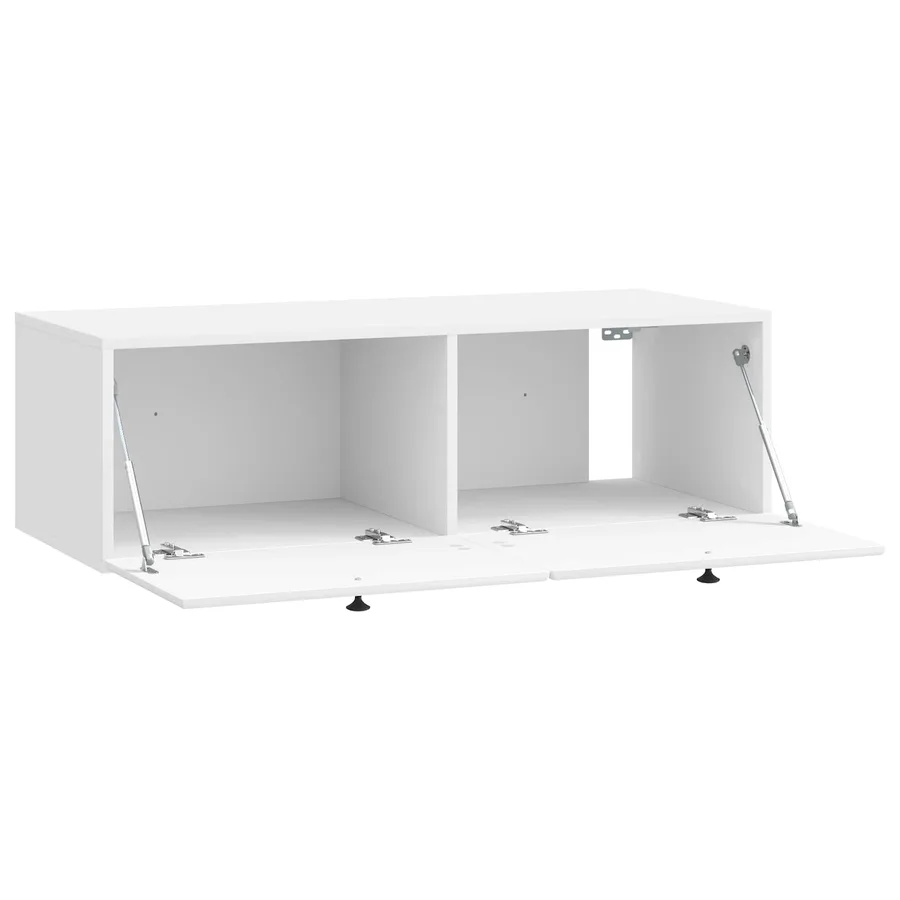 Meuble TV mural 98 x 41 x 30 cm Blanc brillant - 5