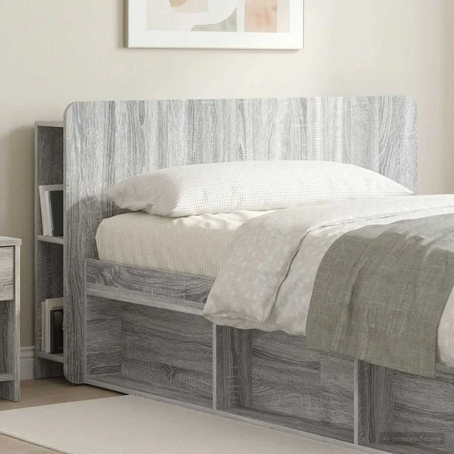 Cabinet de Tête de Lit Sonoma gris Bois d'ingénierie