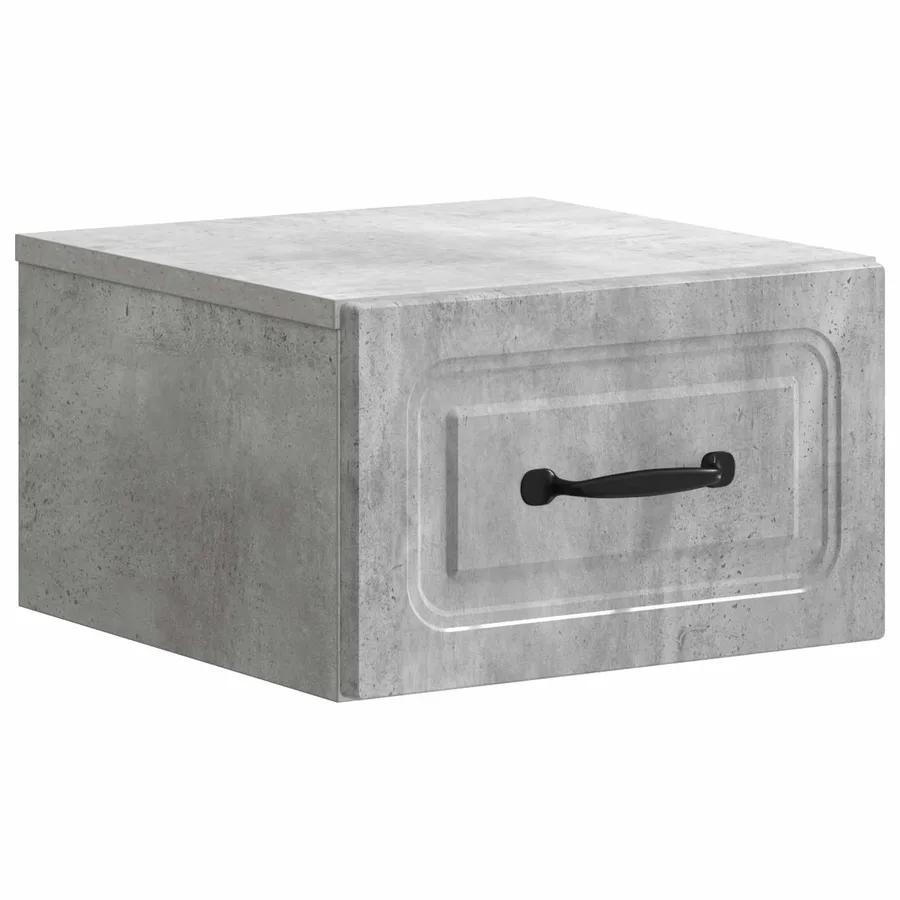 Cabinet de chevet mural 2 pcs Gris béton 34,5 x 33 x 20 cm - 5