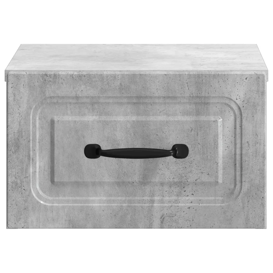 Cabinet de chevet mural 2 pcs Gris béton 34,5 x 33 x 20 cm - 7