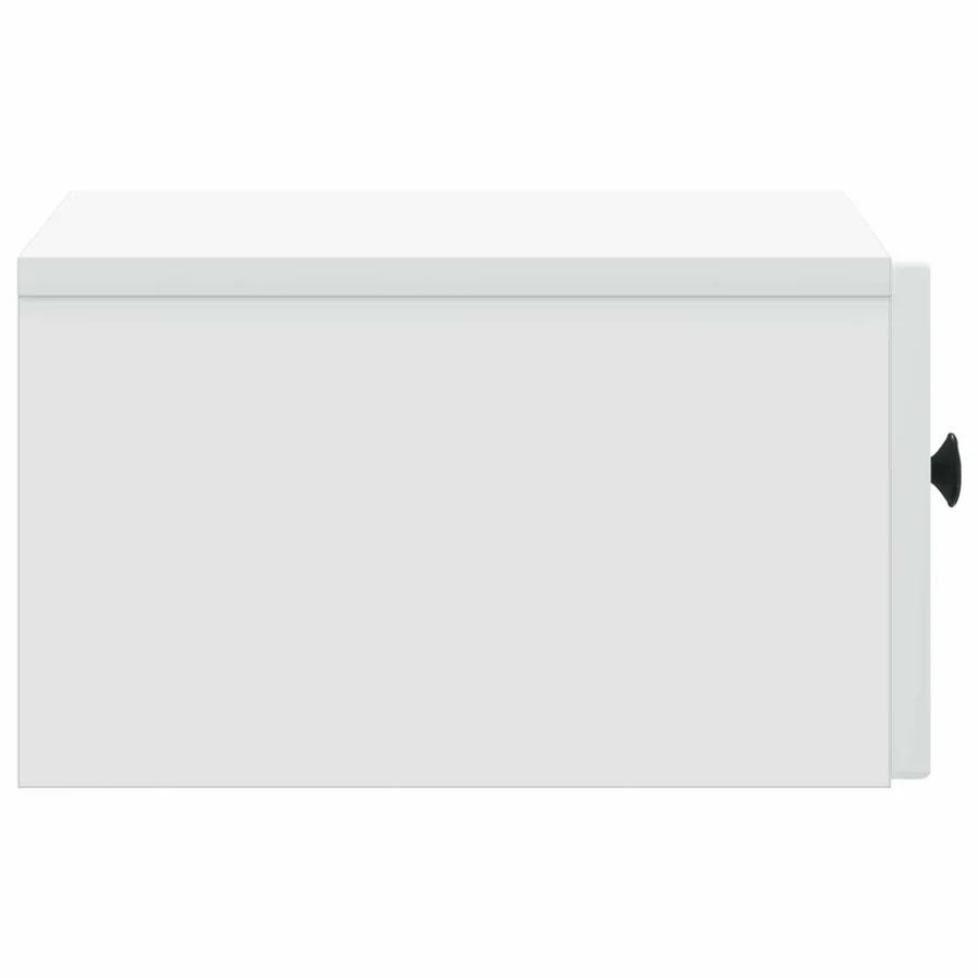 Cabinet de chevet mural avec tiroir Blanc 33 x 34,5 x 20 cm - 6