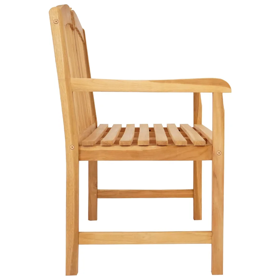 Banc en Bois Sculpté en Rose 114 x 60 x 95 cm Naturel - 4