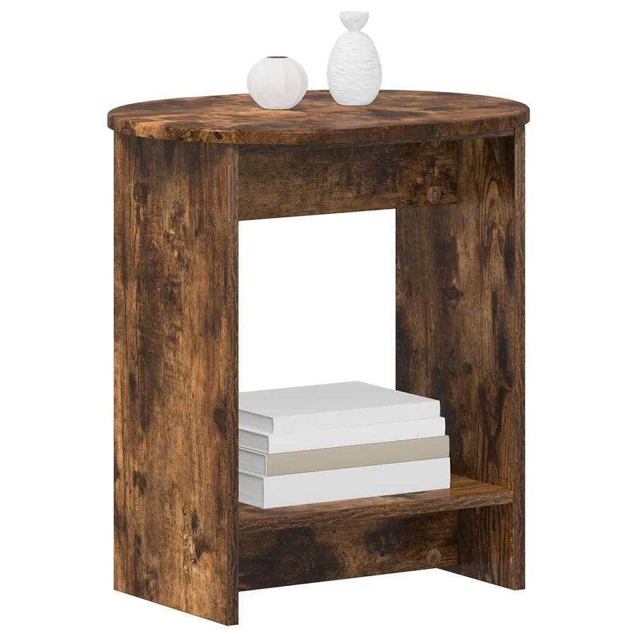 Table d'appoint Chêne fumé 50 x 39,5 x 55 cm Bois d'ingénierie - 3