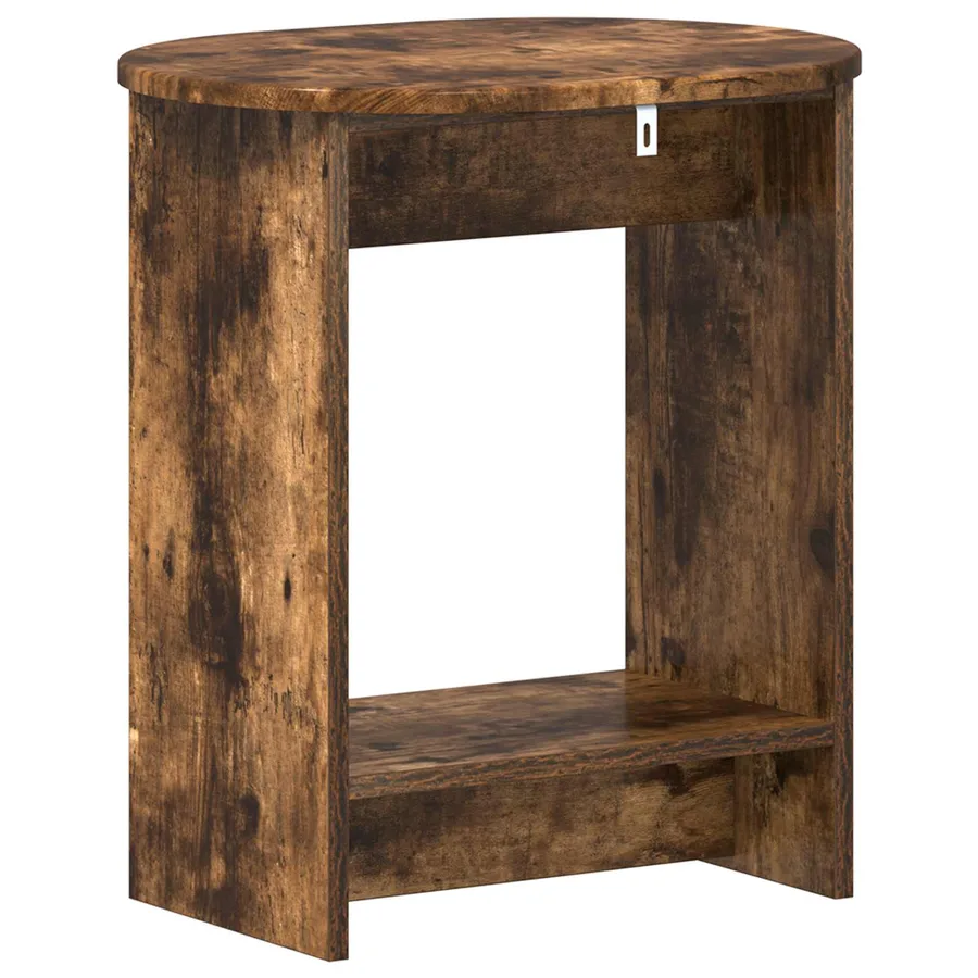 Table d'appoint Chêne fumé 50 x 39,5 x 55 cm Bois d'ingénierie - 6