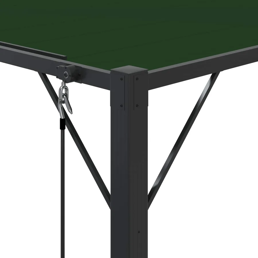 Gazebo avec toiture louvée 3 x 4 x 2,14 m Vert - 7