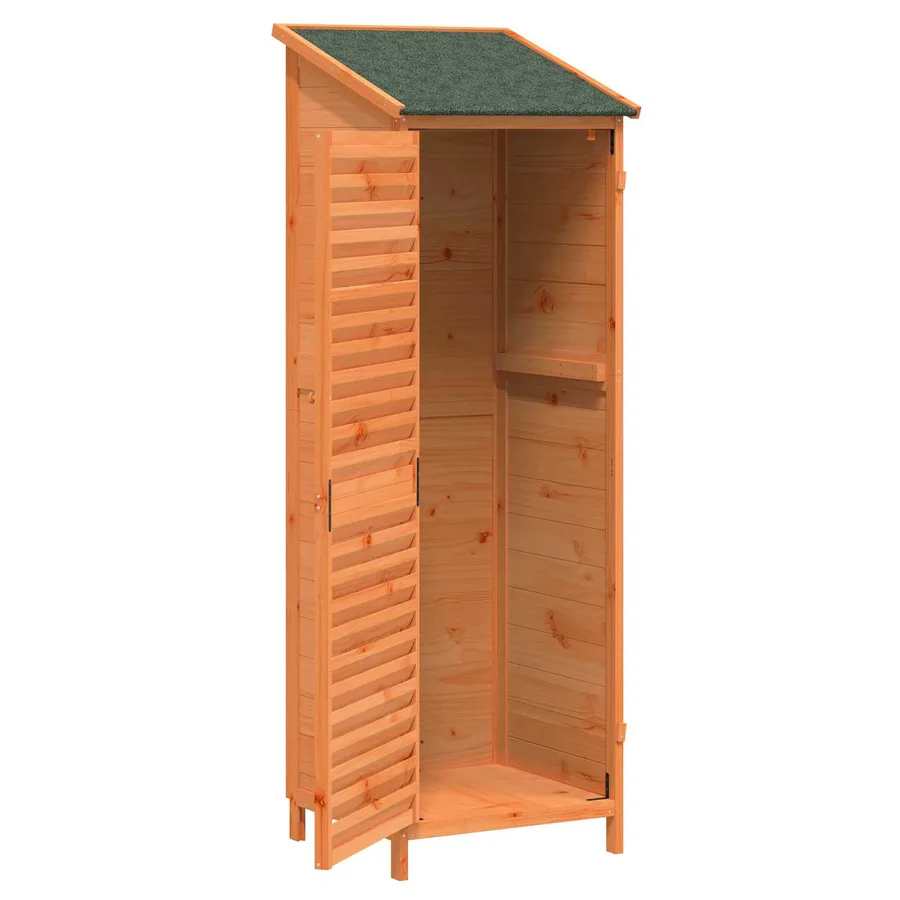 Abri de jardin Marron 59 x 56 x 176 cm Bois de Sapin Massif - 4
