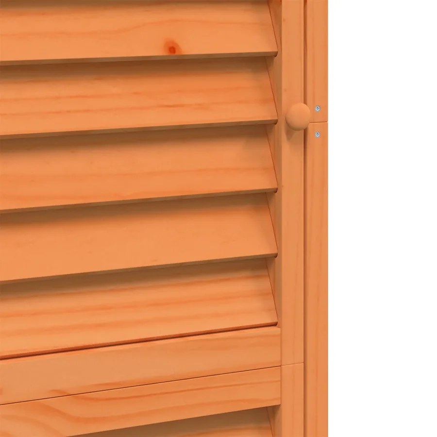 Abri de jardin Marron 59 x 56 x 176 cm Bois de Sapin Massif - 9