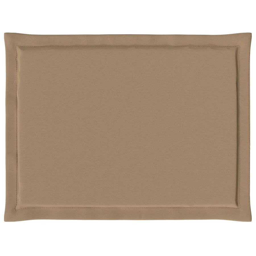 Coussins de siège 2 pcs Taupe 47 x 36 x 2 cm Polyester - 5