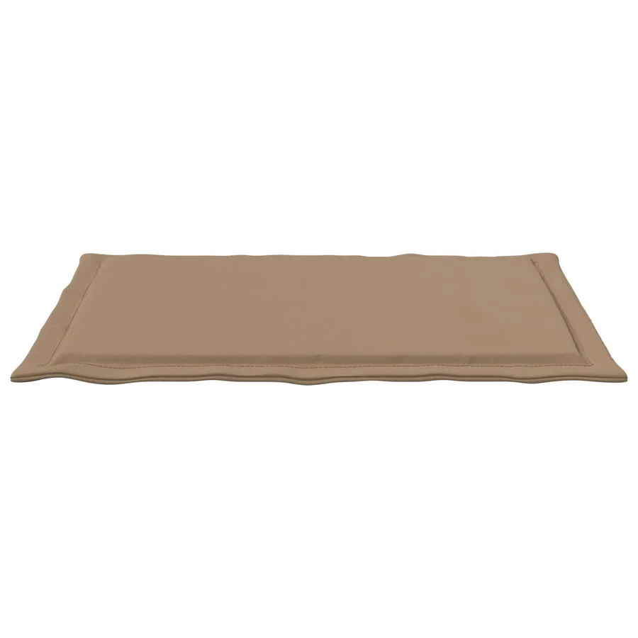 Coussins de siège 2 pcs Taupe 47 x 36 x 2 cm Polyester - 7