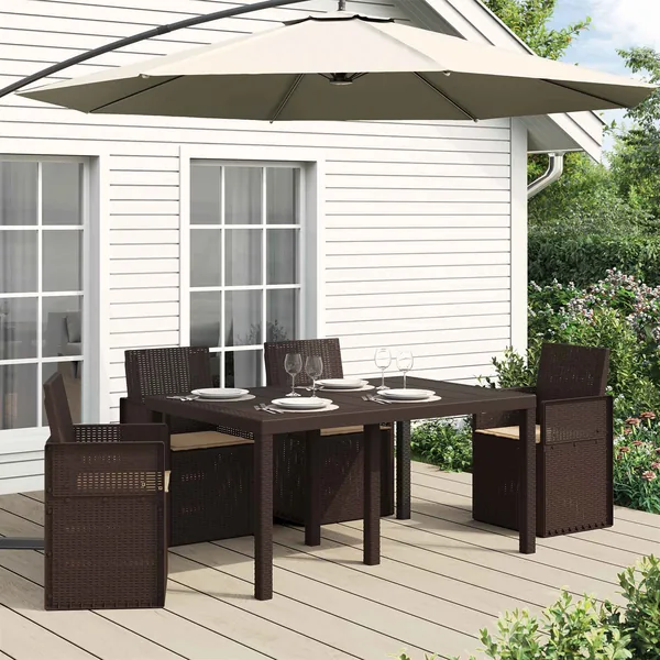 Coussins de siège 4 pcs Taupe 47 x 36 x 2 cm Polyester