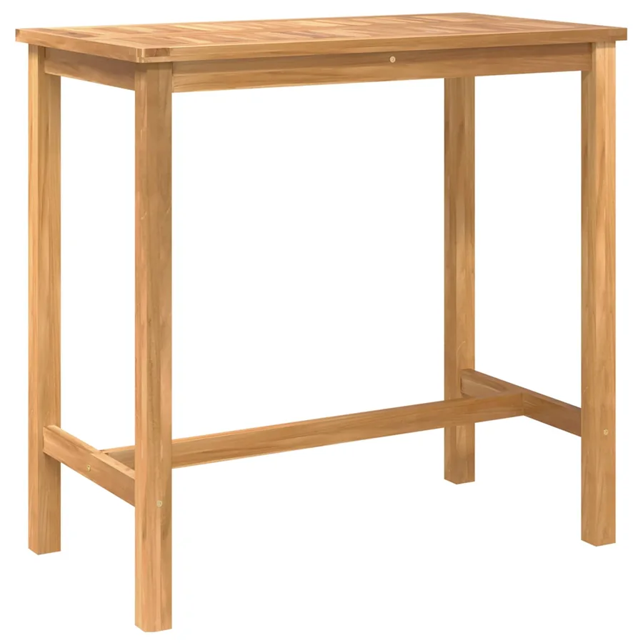 Ensemble de bar extérieur 5 pcs Non traité Bois de teck massif - 3