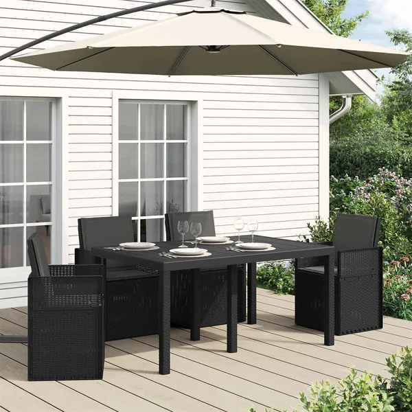 Coussins de siège et de dos 4 pcs Anthracite 47 x 45 x 2 cm