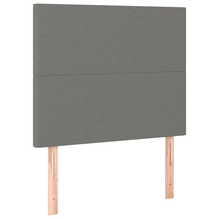 Sommier à lattes de lit et matelas et LED Gris foncé 100x200 cm - 7