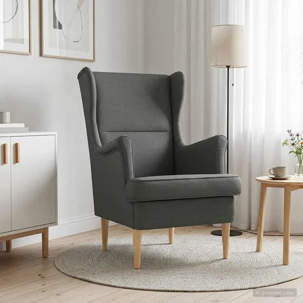 fauteuil Gris foncé tissu