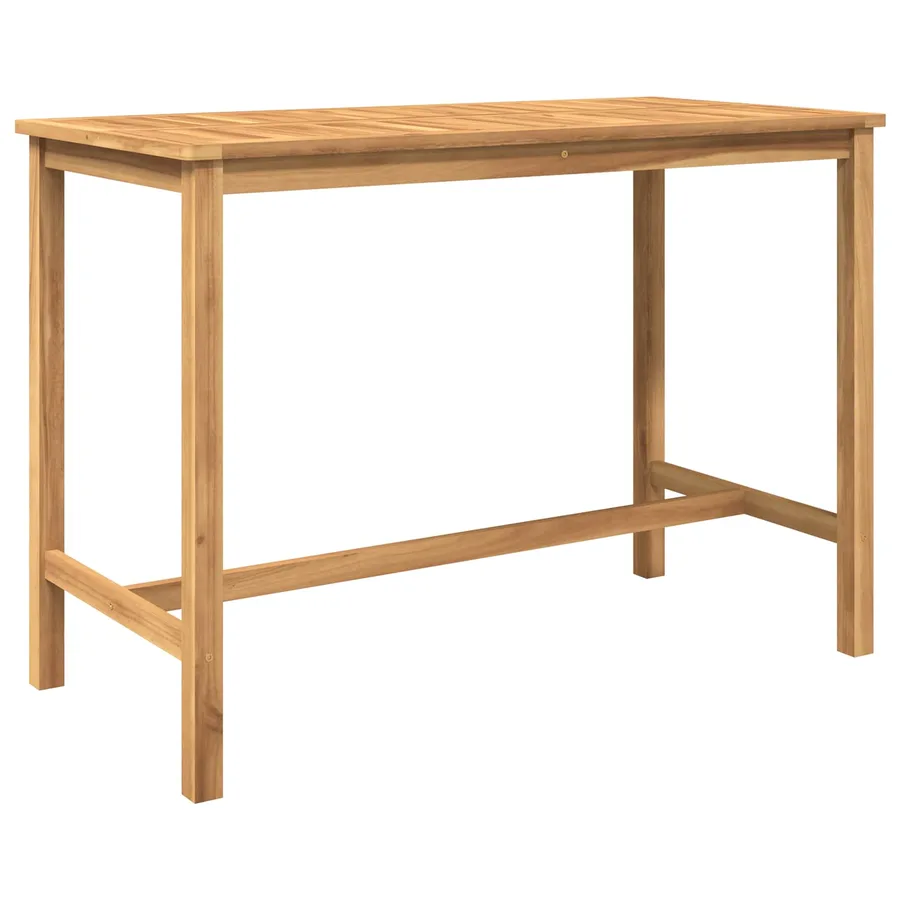 Ensemble de bar extérieur 7 pcs Naturel Bois de teck massif - 4