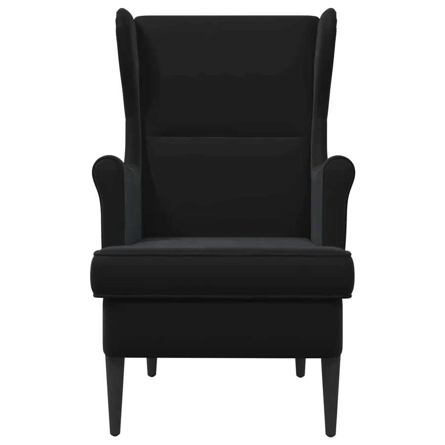 Fauteuil Noir Velours - 4