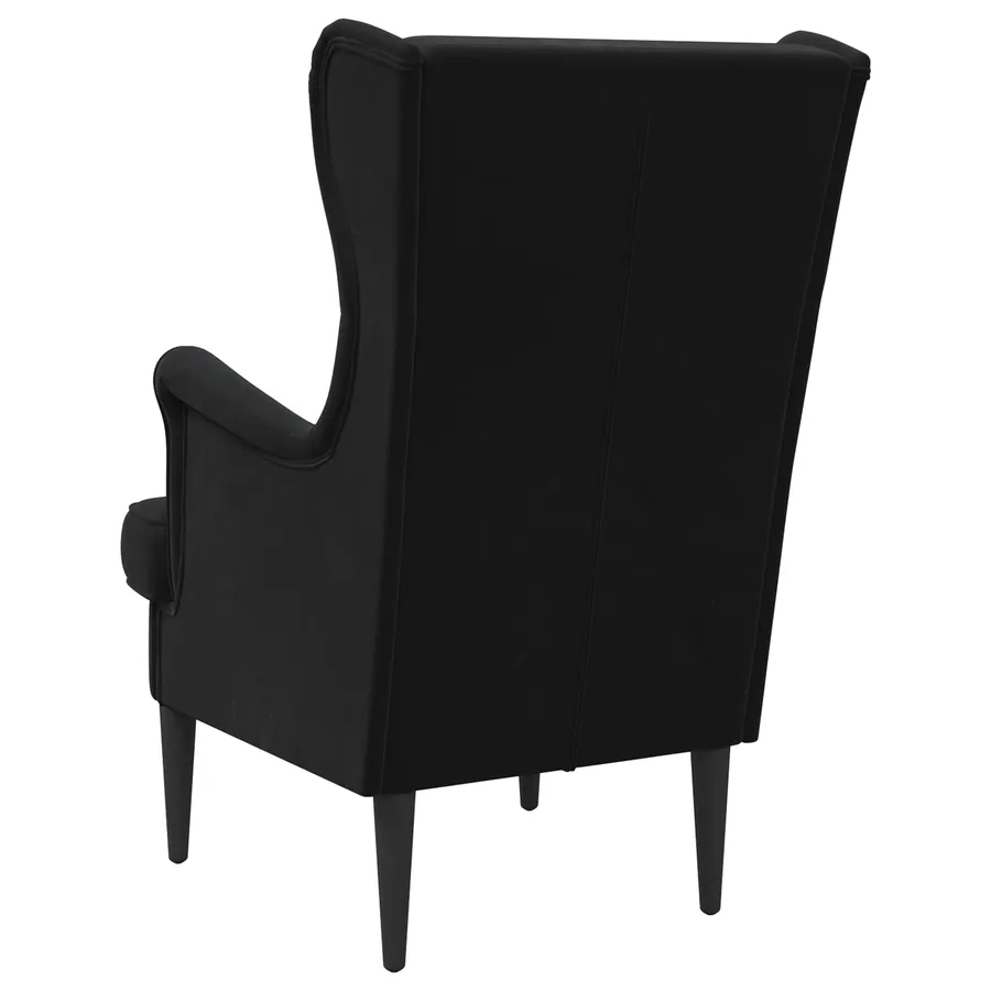 Fauteuil Noir Velours - 6