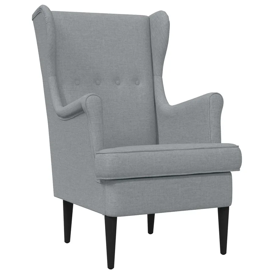 Fauteuil Gris clair Tissu - 2