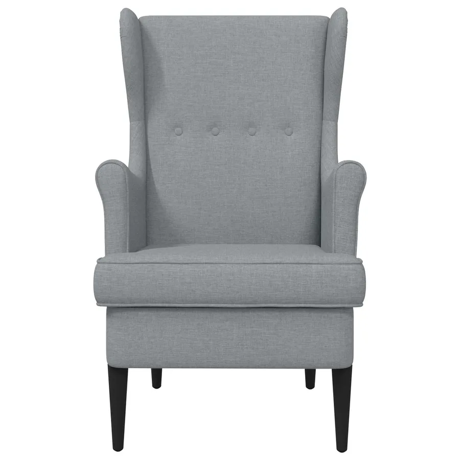 Fauteuil Gris clair Tissu - 4