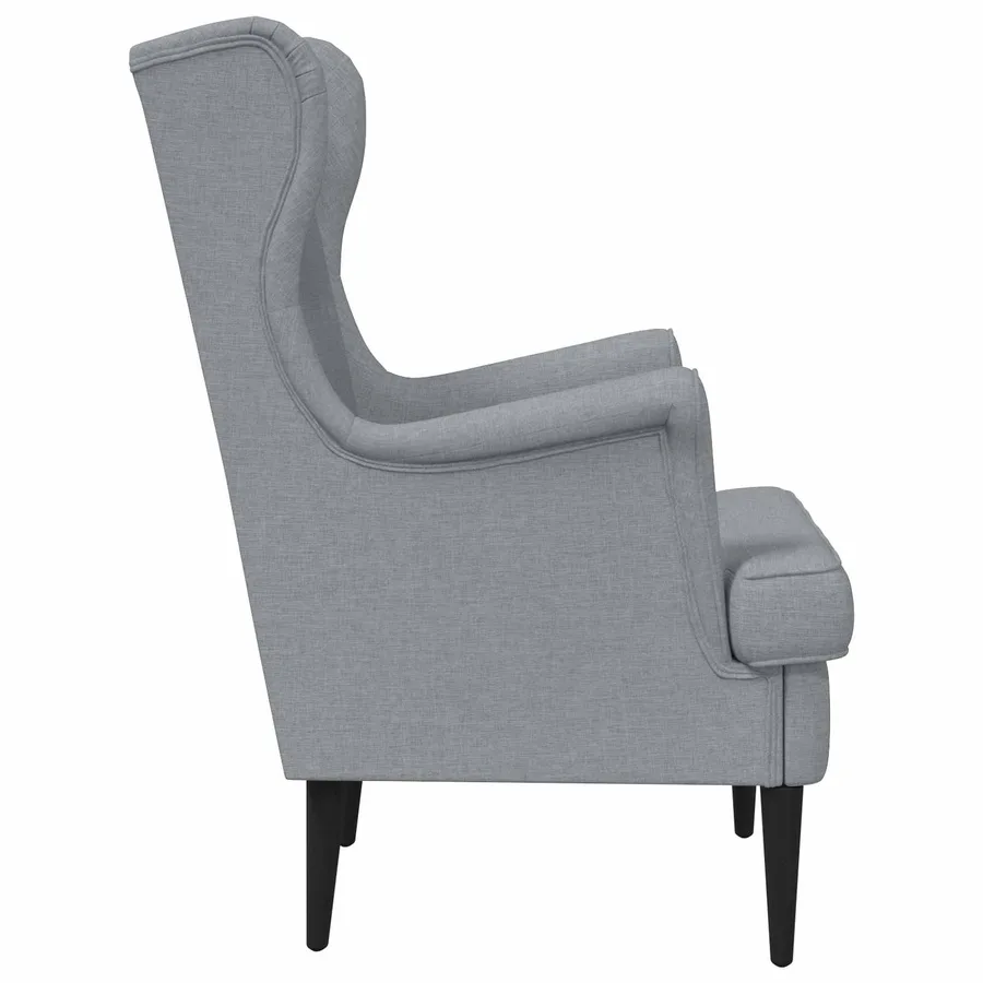 Fauteuil Gris clair Tissu - 5