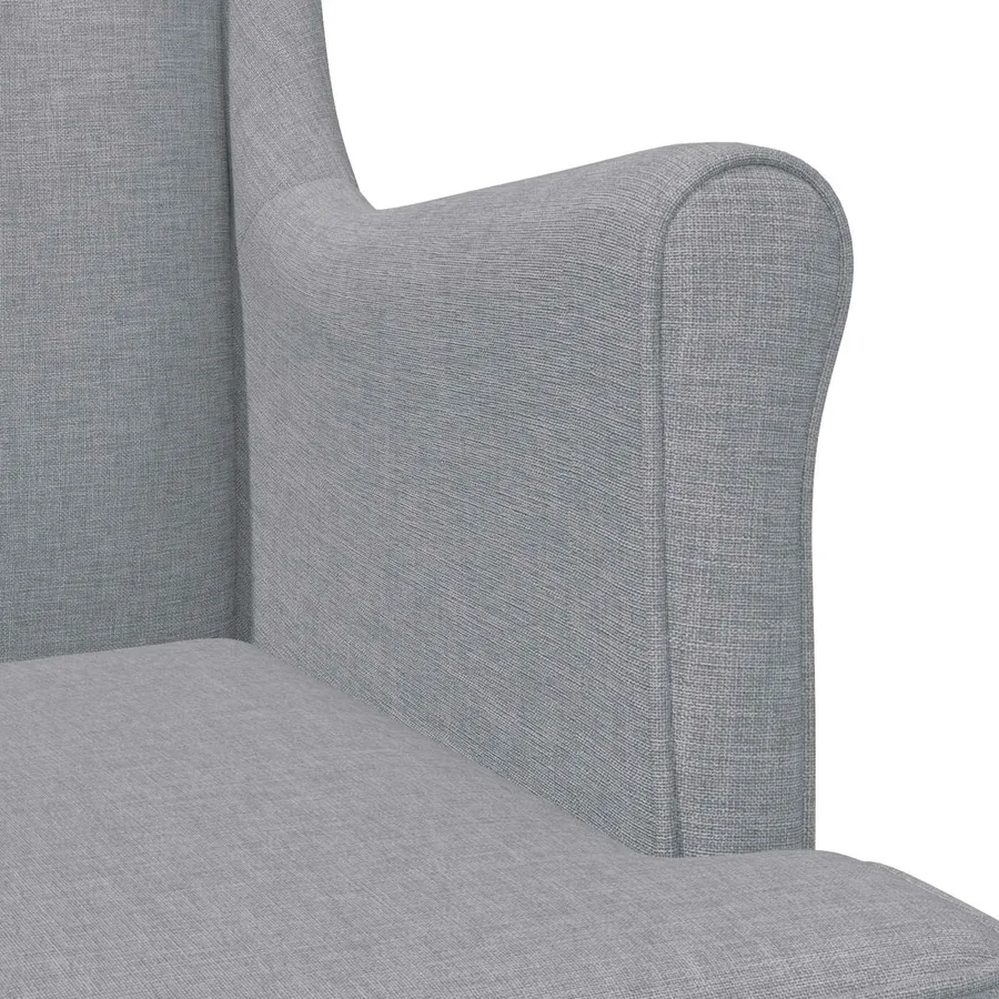 Fauteuil Gris clair Tissu - 7