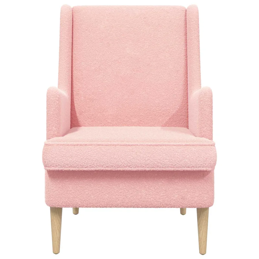 Fauteuil Rose Bouclé - 4