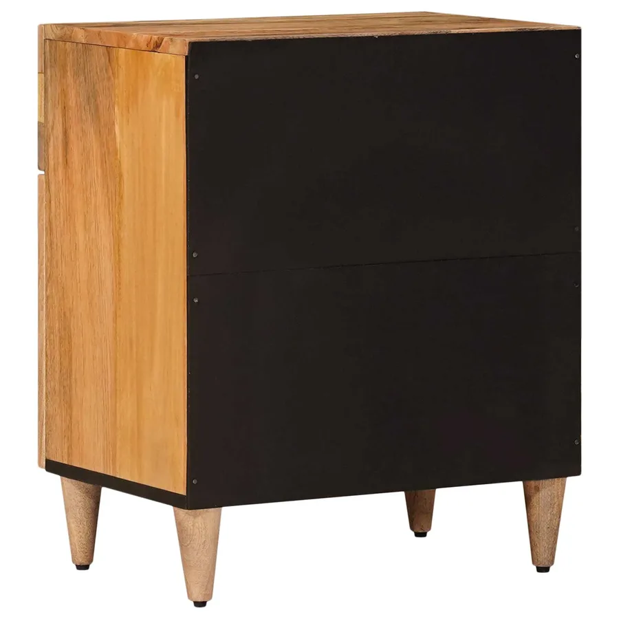 Cabinet de chevet Naturel 50 x 33 x 60 cm Bois de mangue massif - 5
