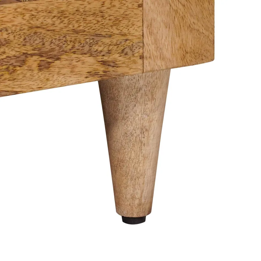 Cabinet de chevet Naturel 50 x 33 x 60 cm Bois de mangue massif - 8
