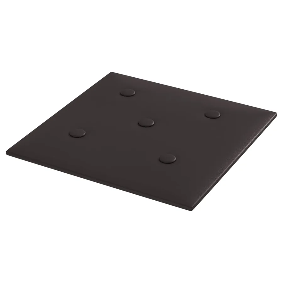 Tête de lit murale 12 pcs Noir 30 x 30 cm Simili cuir - 2