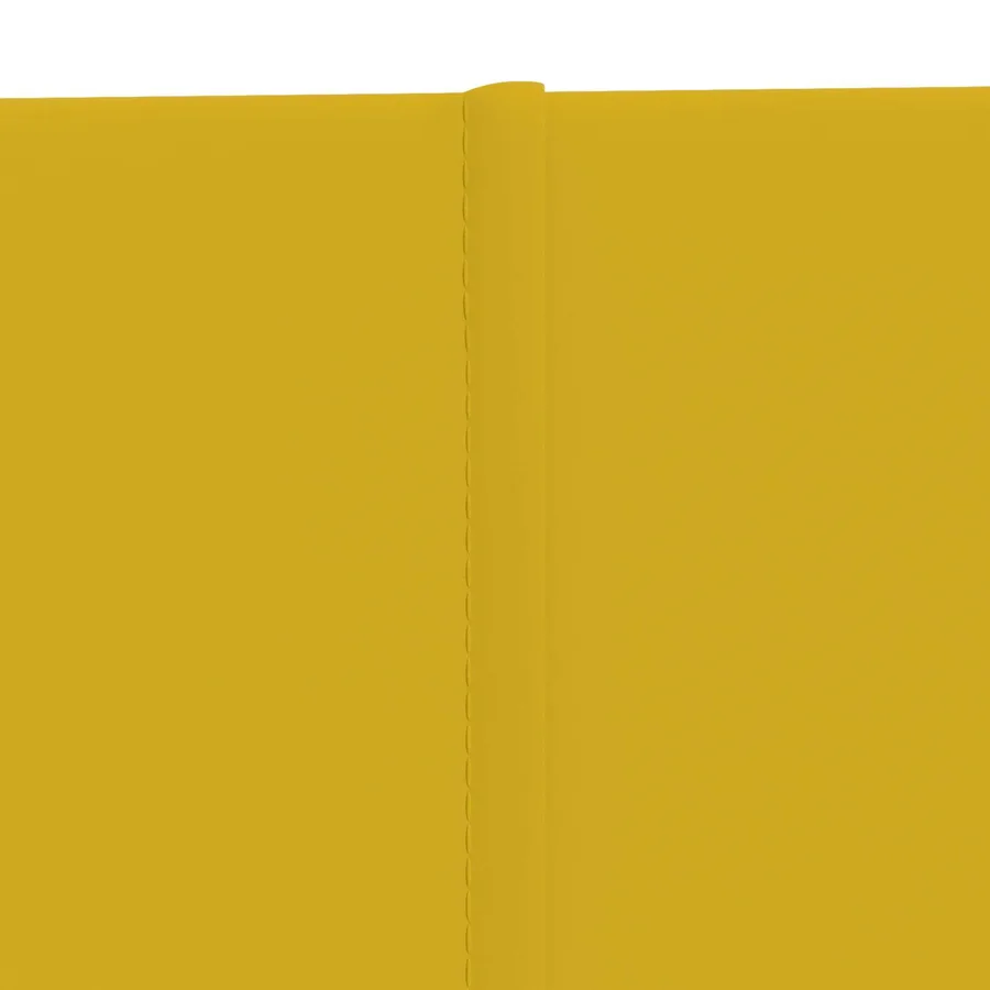 Tête de lit murale 12 pcs Jaune 60 x 30 cm Velours - 5