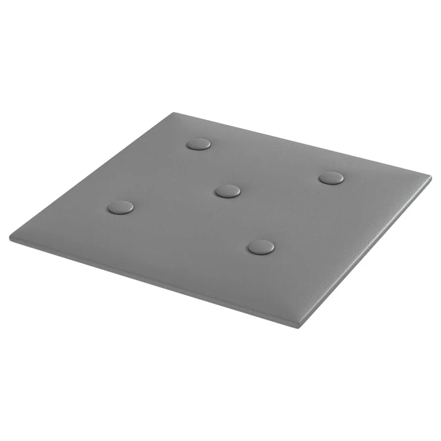 Tête de lit murale 12 pcs Gris 30 x 30 cm Simili cuir - 2